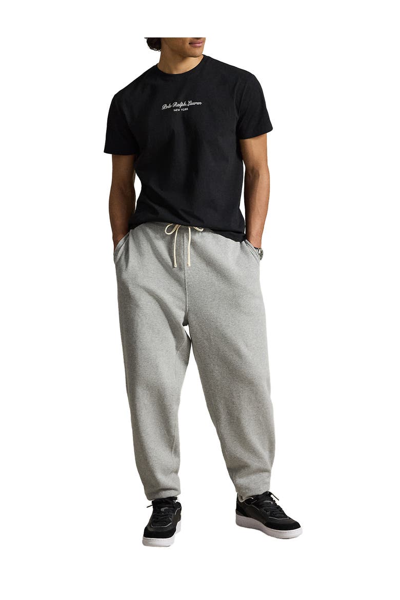 Big & Tall Printed Script T-Shirt, Alternate, color, POLO BLACK