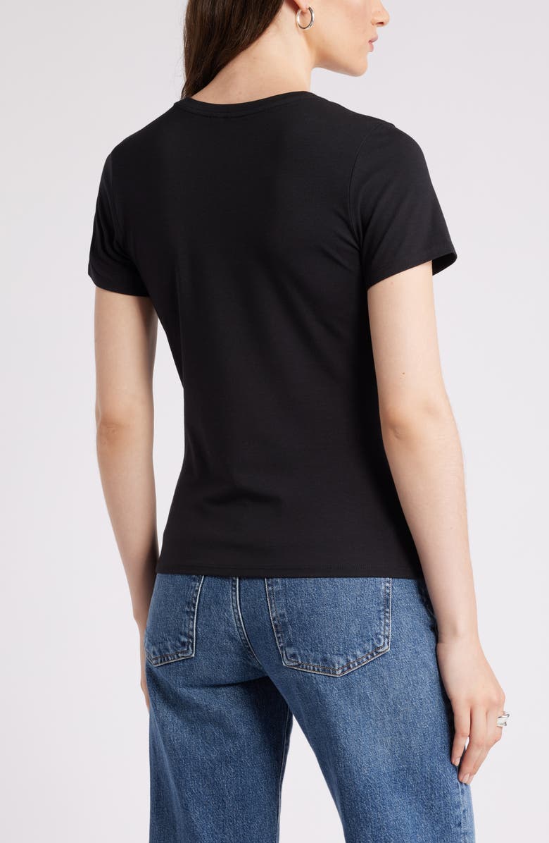 Pima Cotton Blend Crewneck T-Shirt