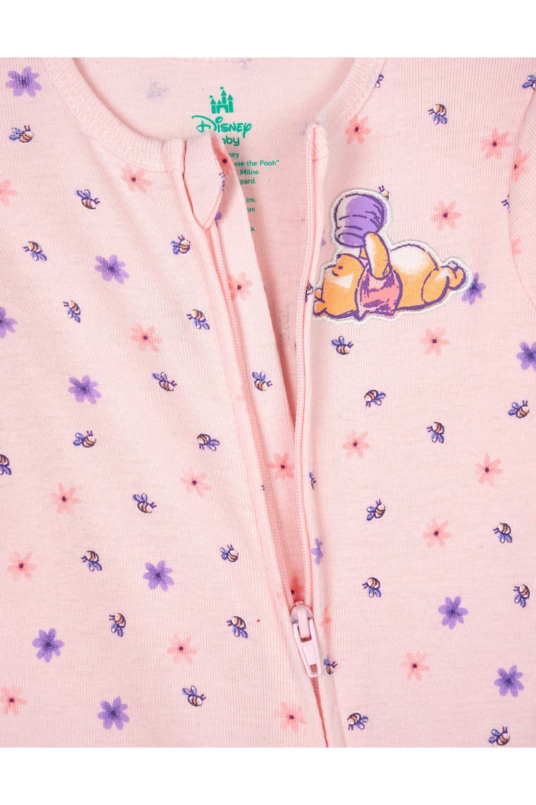 Winnie the Pooh 2-Pack Footed Sleep N' Play, Alternate, color, Pooh Pink Cream