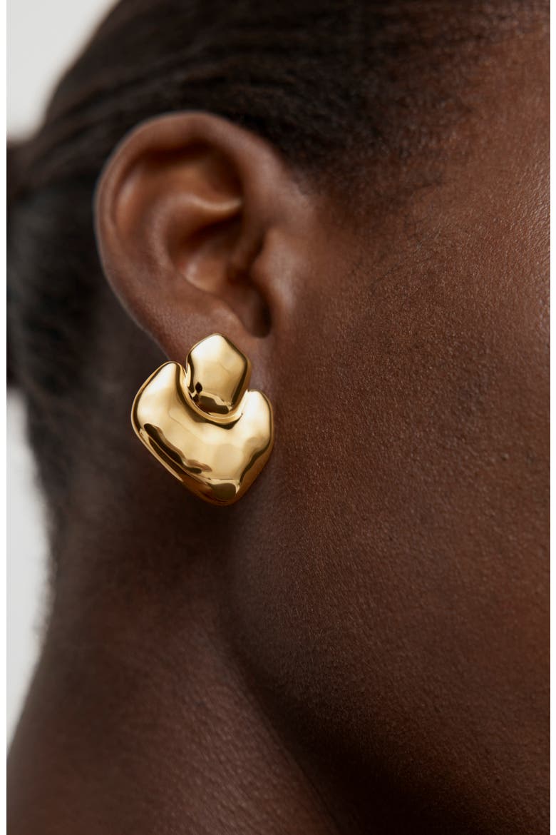 Odyssey Bold Stud Earrings, Alternate, color, 18K GOLD VERMEIL