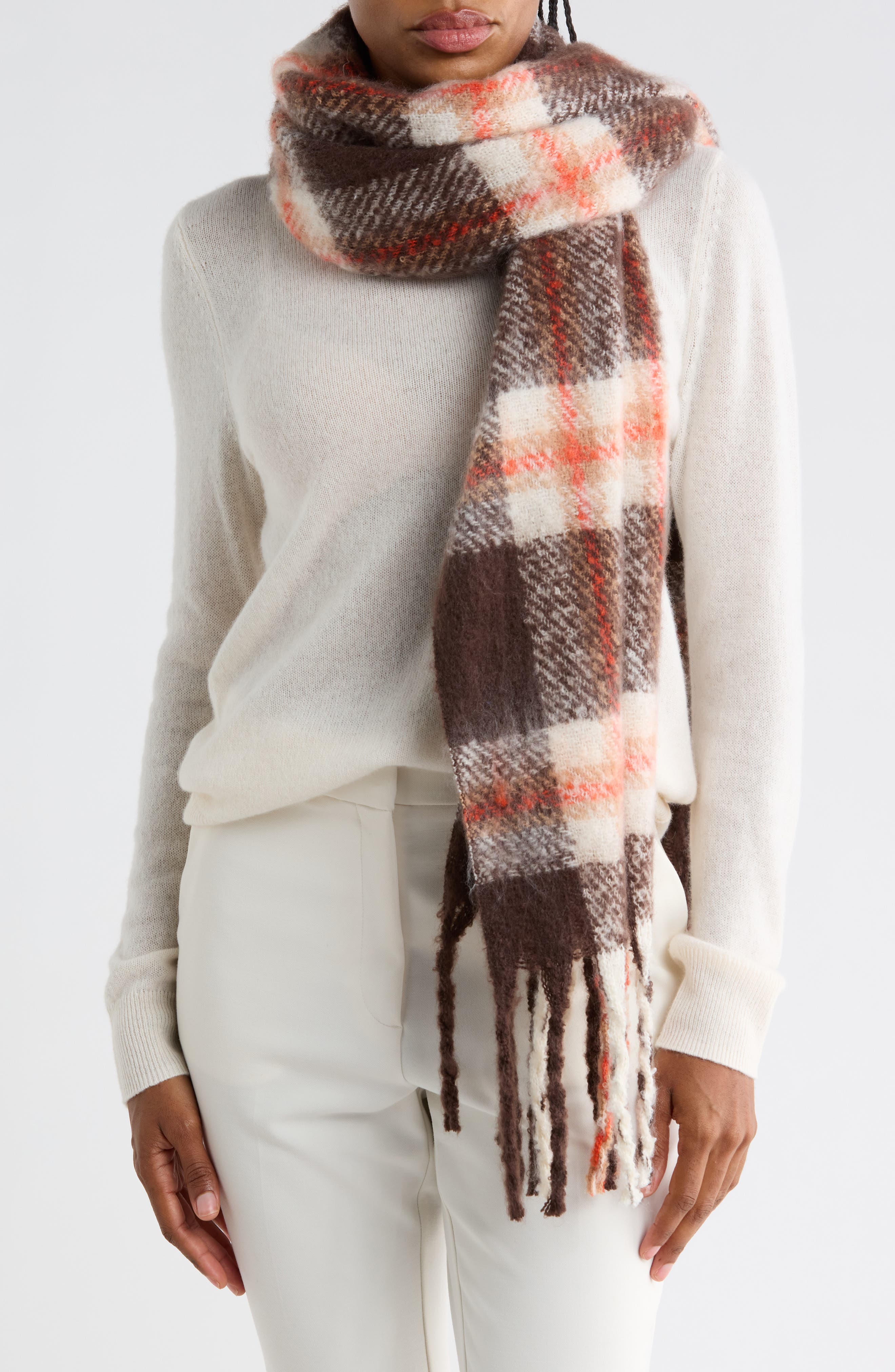 BROWN PLAID