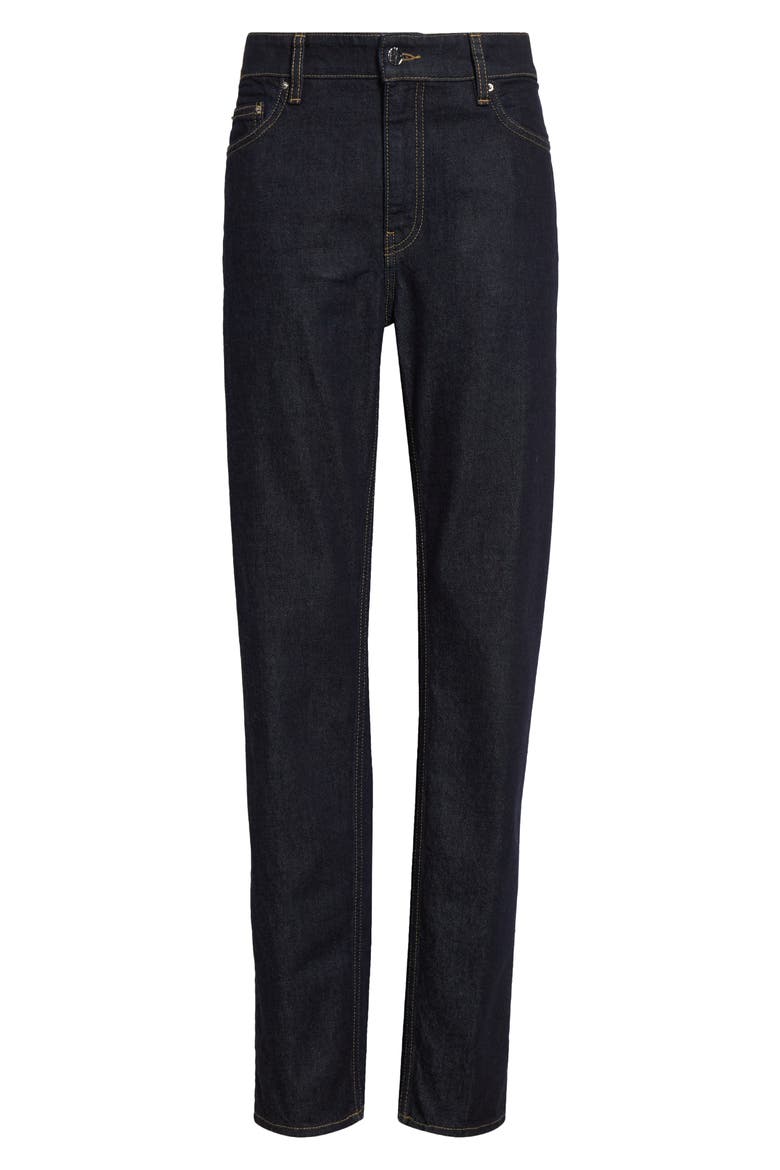 Low Rise Organic Cotton Tapered Straight Leg Jeans, Alternate, color, SLATE 245