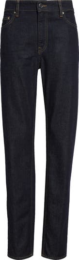 TOTEME Low Rise Organic Cotton Tapered Straight Leg Jeans