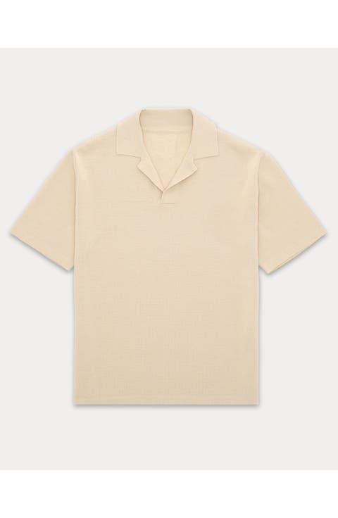 Adrien V-Neck Cotton Polo