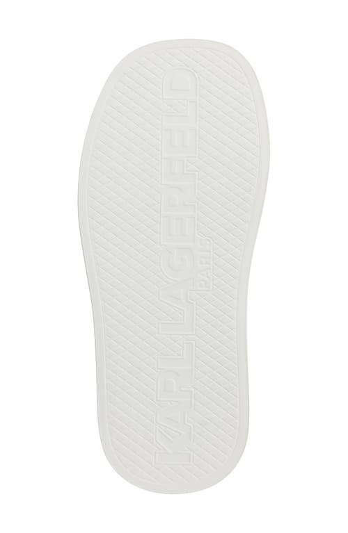 Karl Lagerfeld Opal Studs Platform Slide Sandal