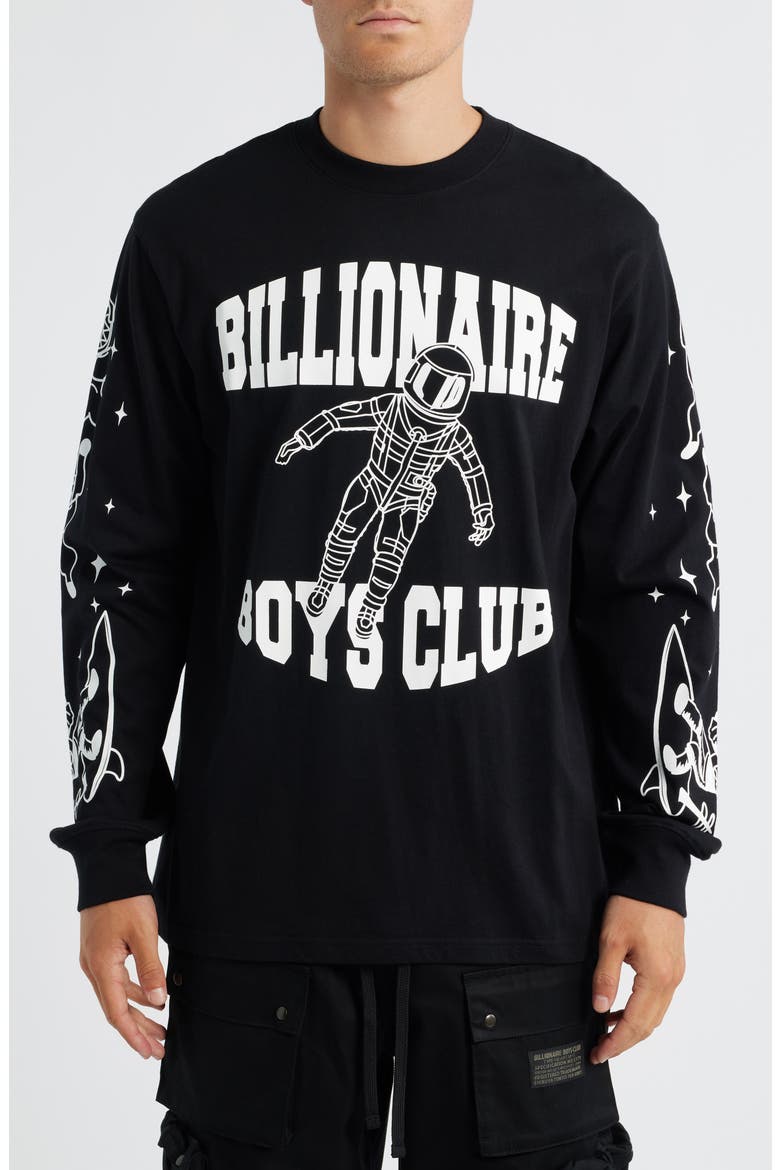 BB Gravity Astronaut Long Sleeve Graphic T-Shirt, Main, color, BLACK