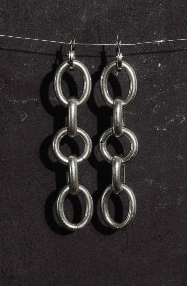 Child of Wild Devon Chain Drop Earrings, Alternate, color, Silver