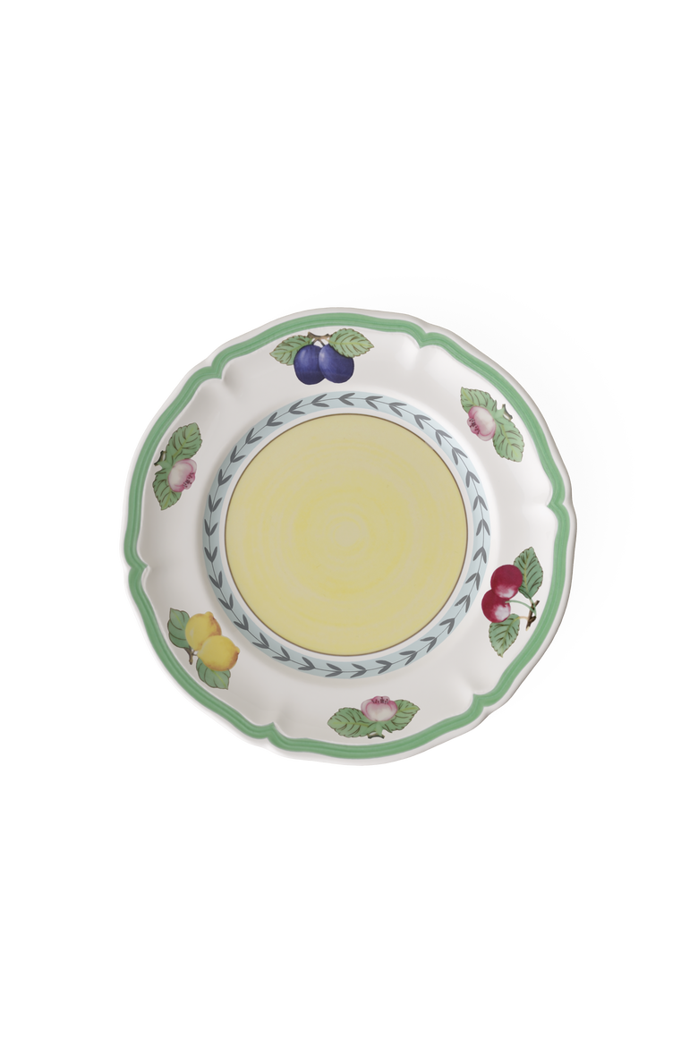 French Garden Fleurence Appetizer/Dessert Plate, Main, color, white