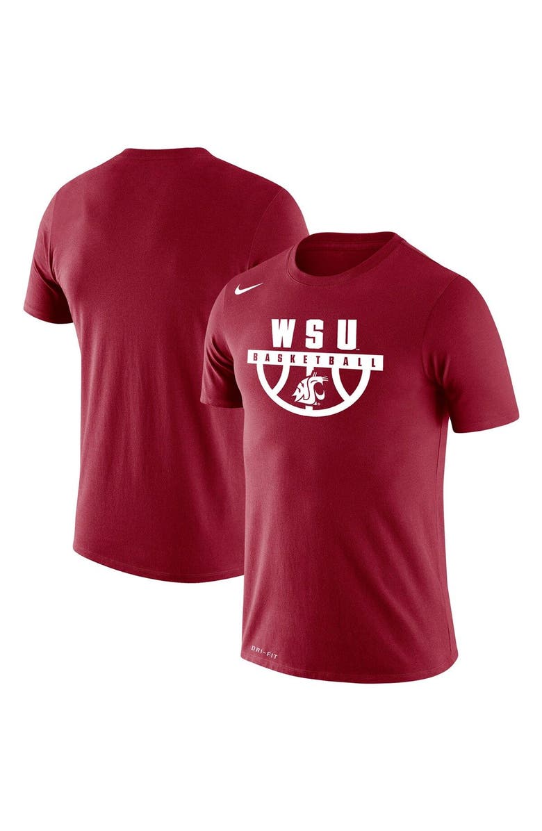 Nike Men's Nike Crimson Washington State Cougars Basketball Drop Legend Performance T-Shirt, Alternate, color, 