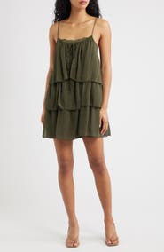 MANGO Tiered Minidress