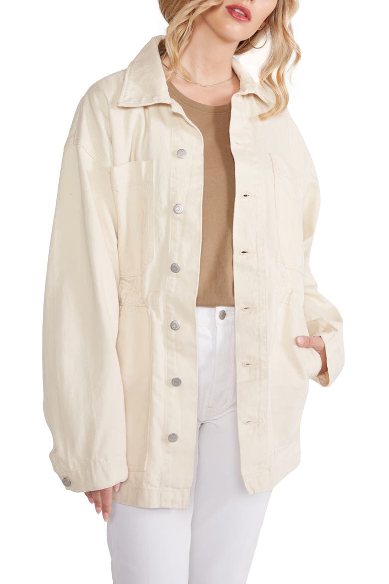 Claude Denim Utility Jacket, Main, color, NATURAL