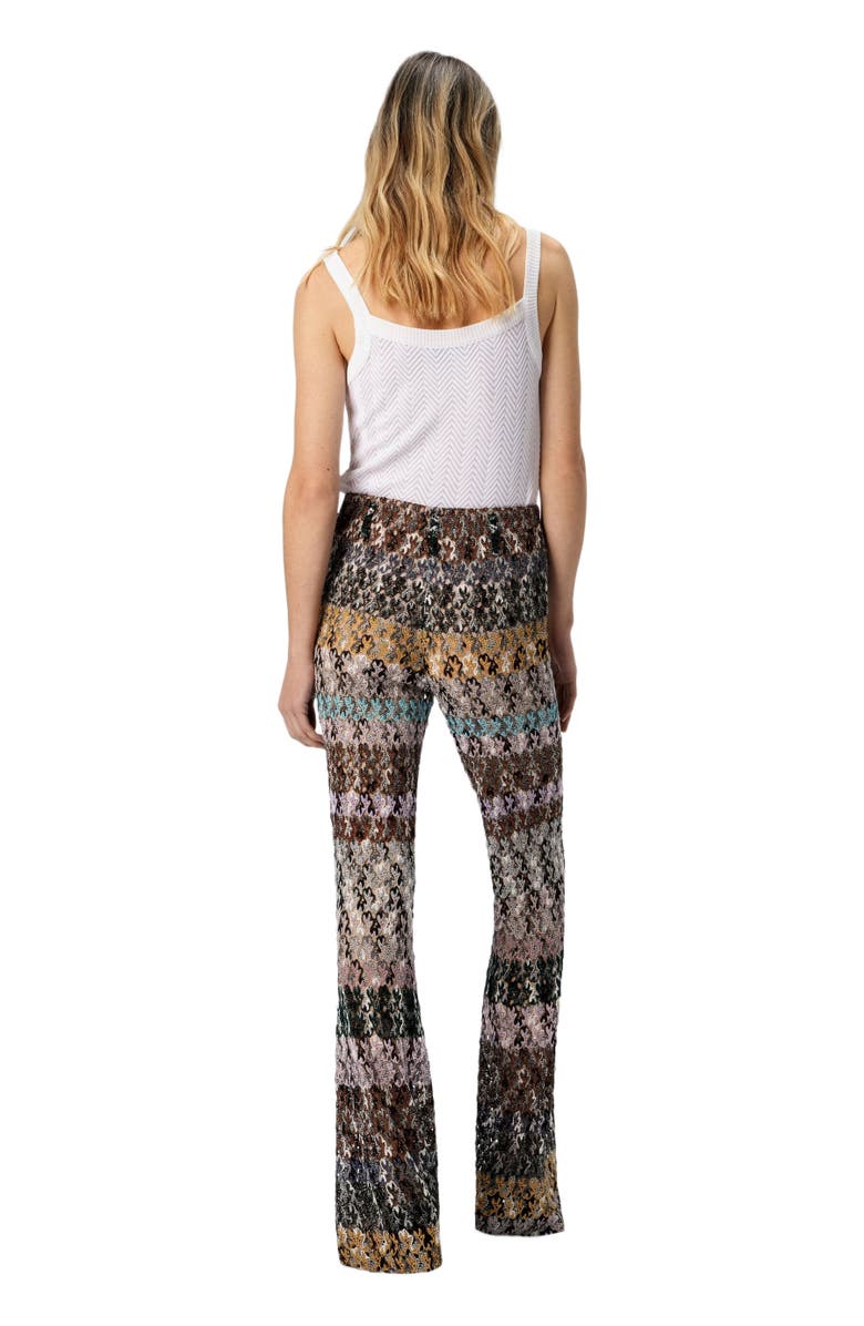 Missoni Flare Pants In Embroidered Lace, Alternate, color, Multicoloured