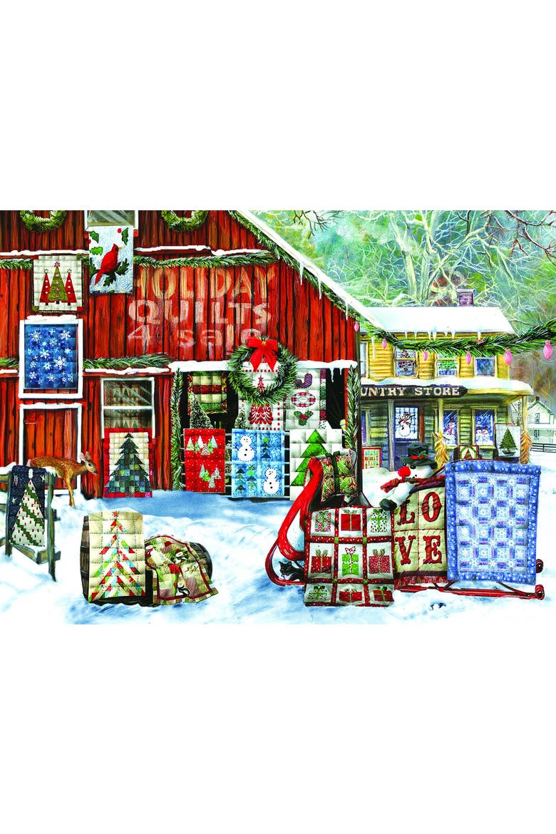 Holiday Quilts a 1000 piece Jigsaw Puzzle for Adults, Alternate, color, Multicolor