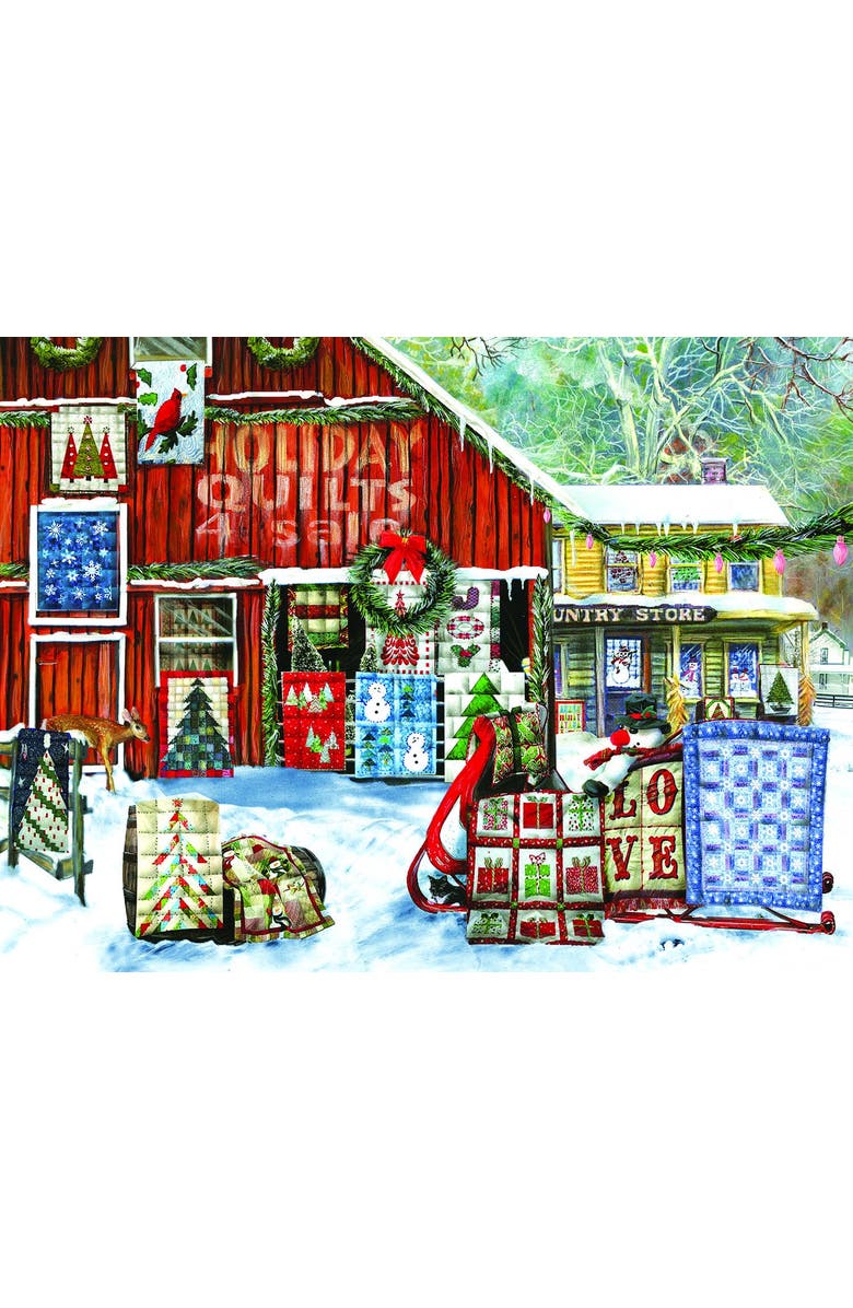 Sunsout Holiday Quilts 1000 piece Jigsaw Puzzle for Adults, Alternate, color, Multicolor