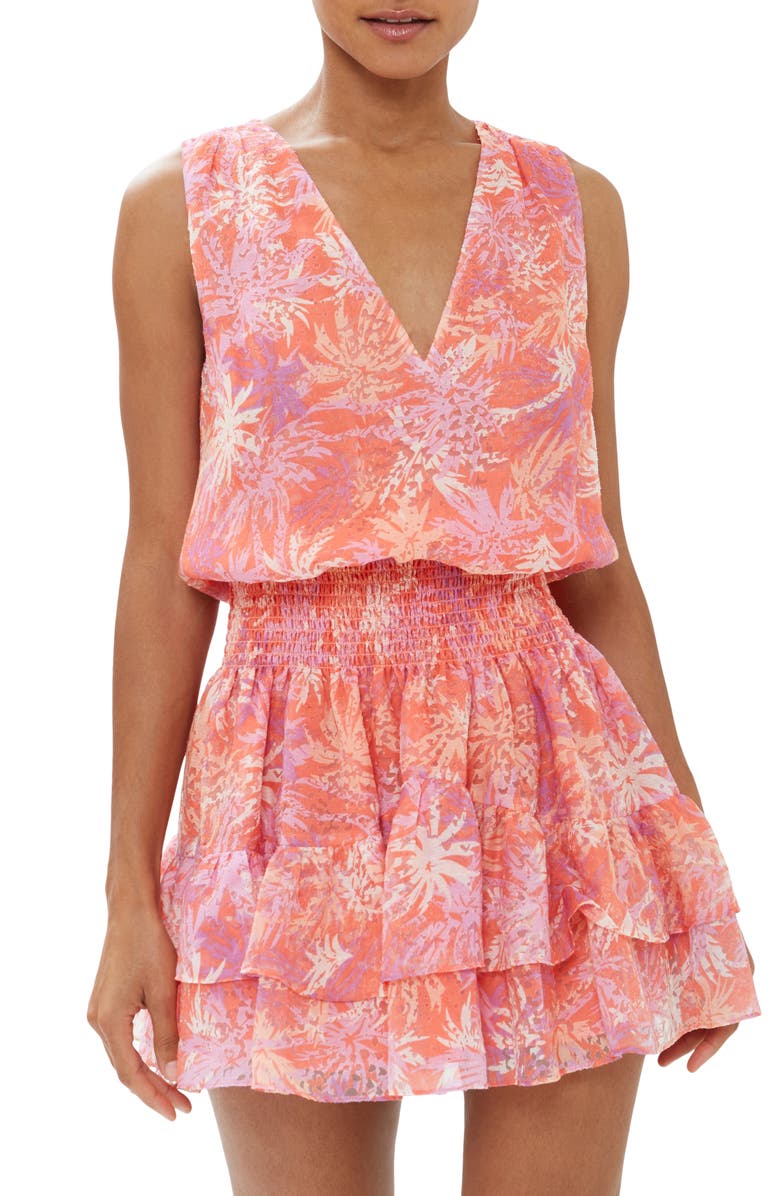 Ramy Brook Mirella Dress, Main, color, Guava