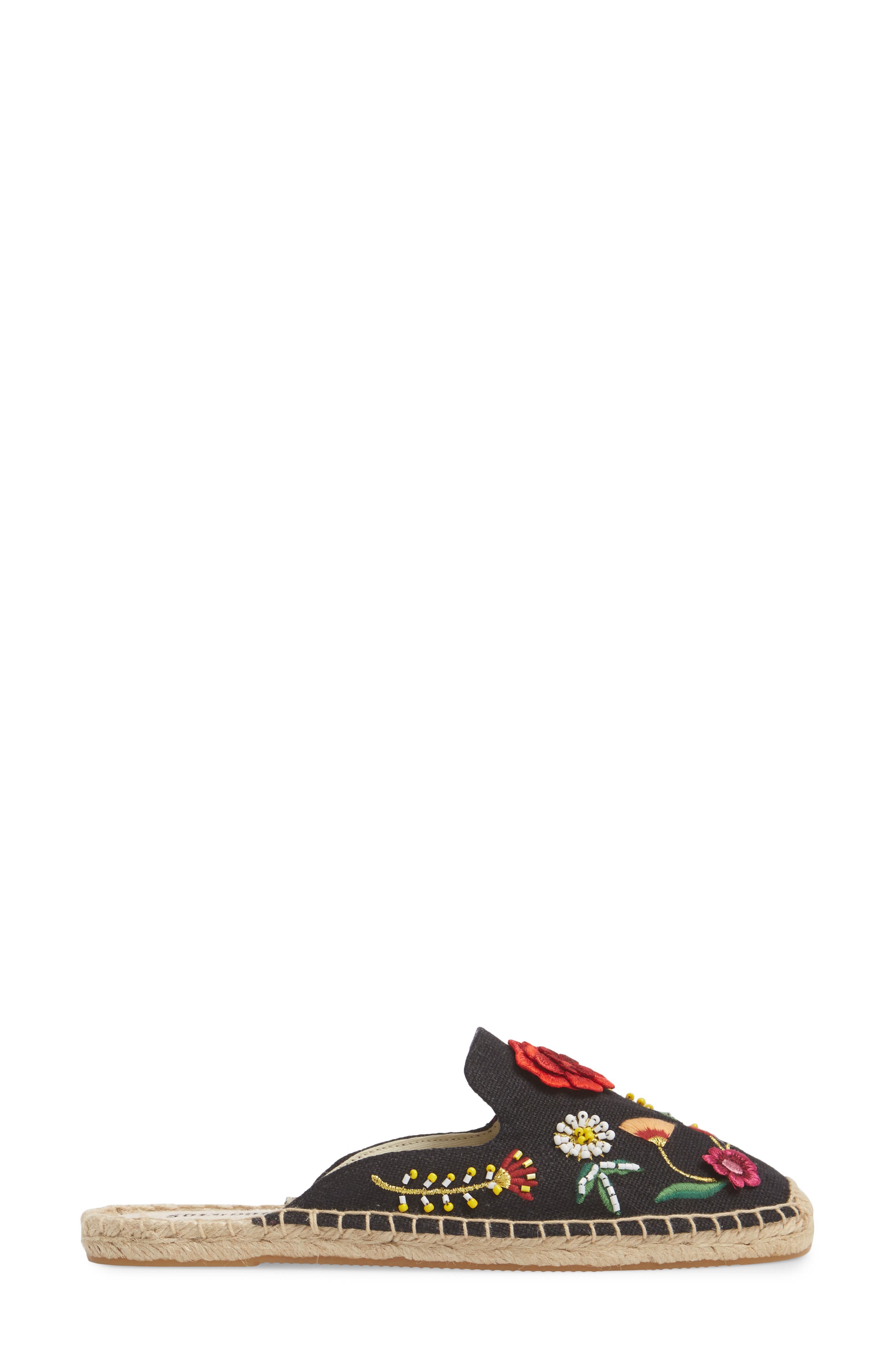 Soludos Embellished Floral Mule, Alternate, color, 