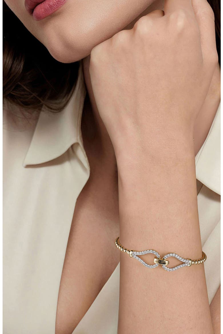 Bujukan Diamond Link Bracelet, Alternate, color, GOLD