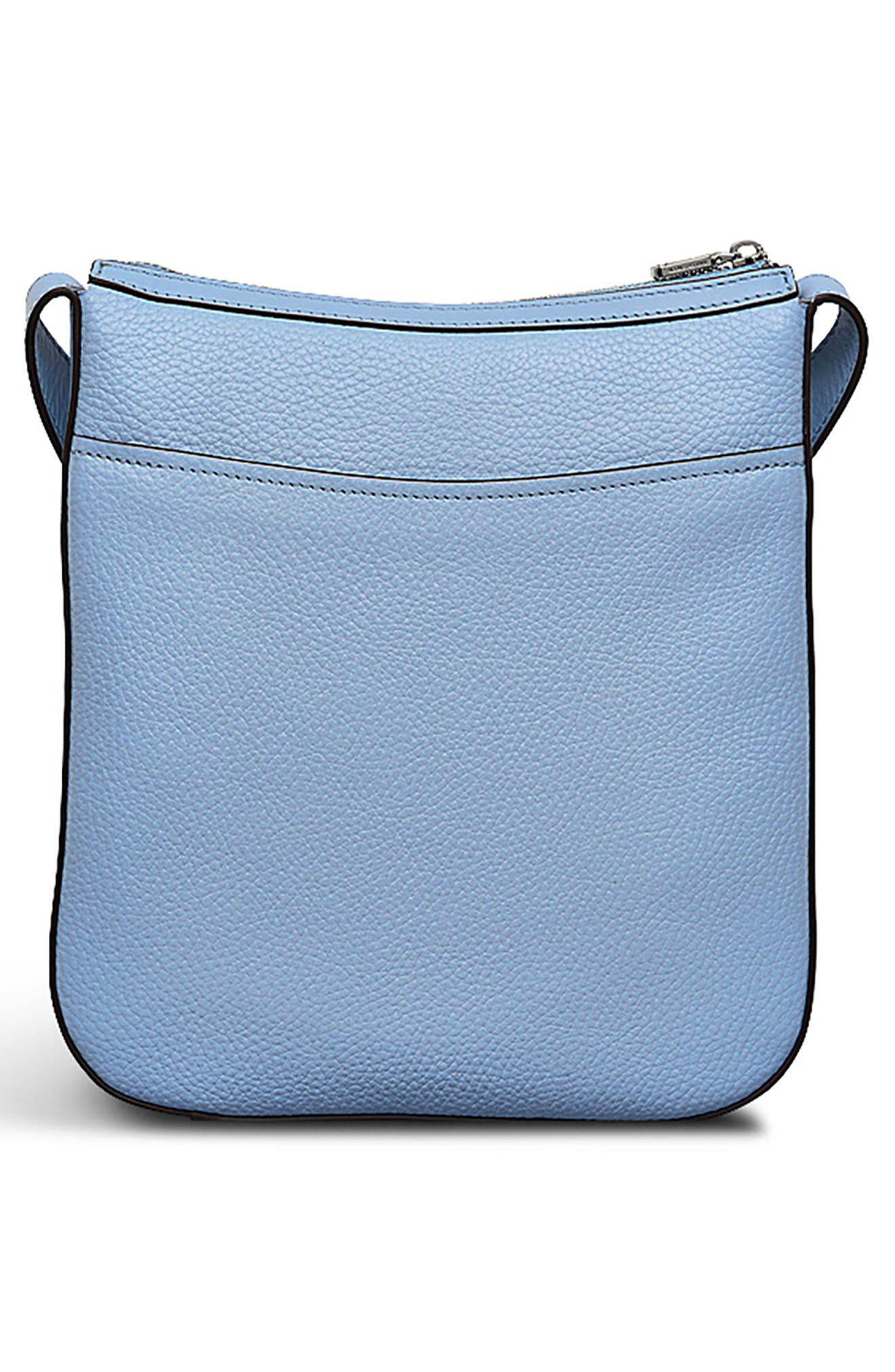 Radley Longford Lane Slim Leather Crossbody Bag, Alternate, color, Smoke Blue