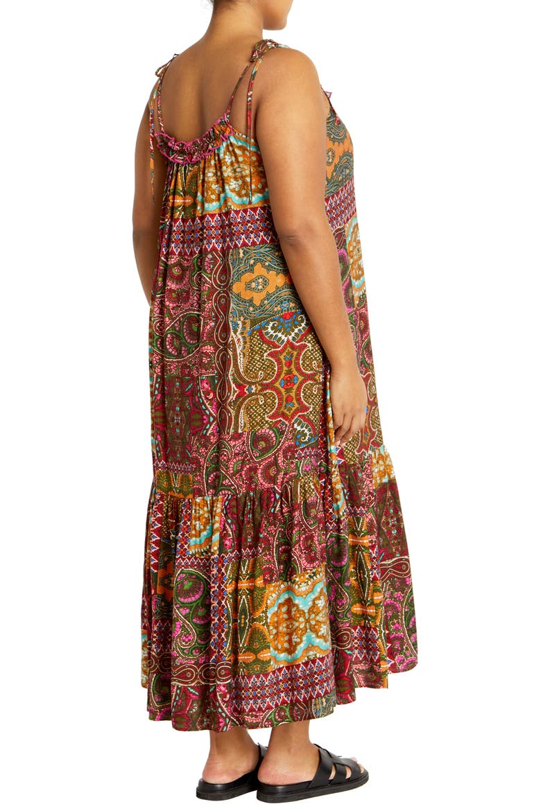 Erica Print Maxi Sundress, Alternate, color, KALEIDOSCOPE