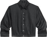 Theory Fixed Sleeve Linen Button-Up Shirt