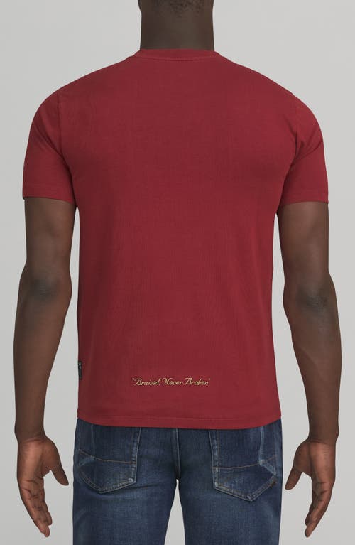 Prps Hickory Cotton Graphic T-shirt In Metallic Rust/copper