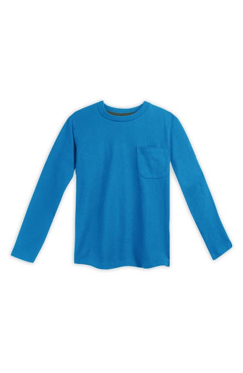 Organic Cotton Kids Long Sleeve Pocket T-Shirt