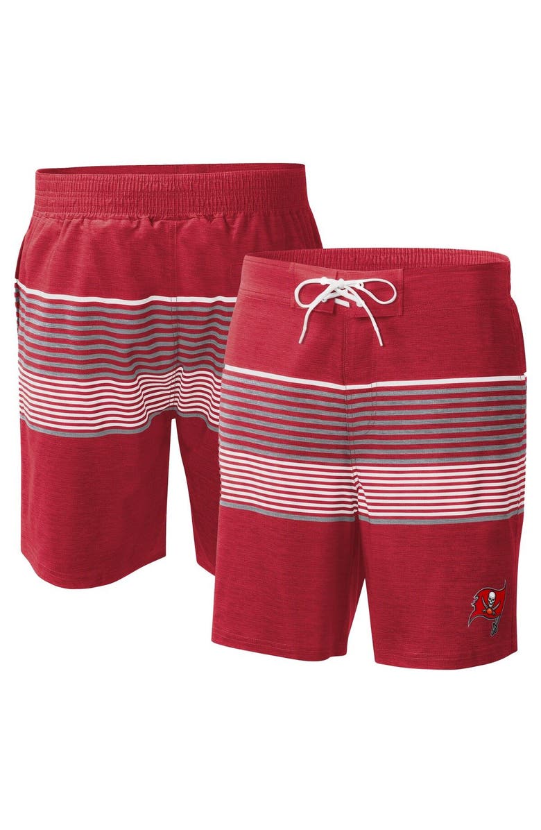 G-III SPORTS BY CARL BANKS Men's G-III Sports by Carl Banks Red Tampa Bay Buccaneers Coastline Volley Swim Shorts, Main, color, Red