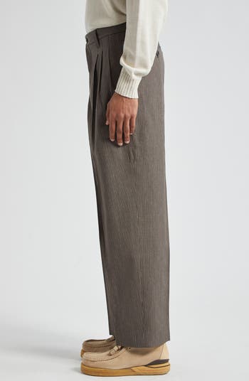 VISVIM McCloud Stripe Wool Blend Pants | Nordstrom