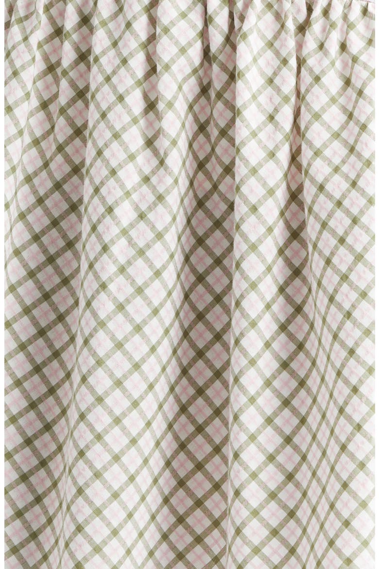 Wallis Plaid Cotton Blend Miniskirt, Alternate, color, ARMY GREEN PLAID