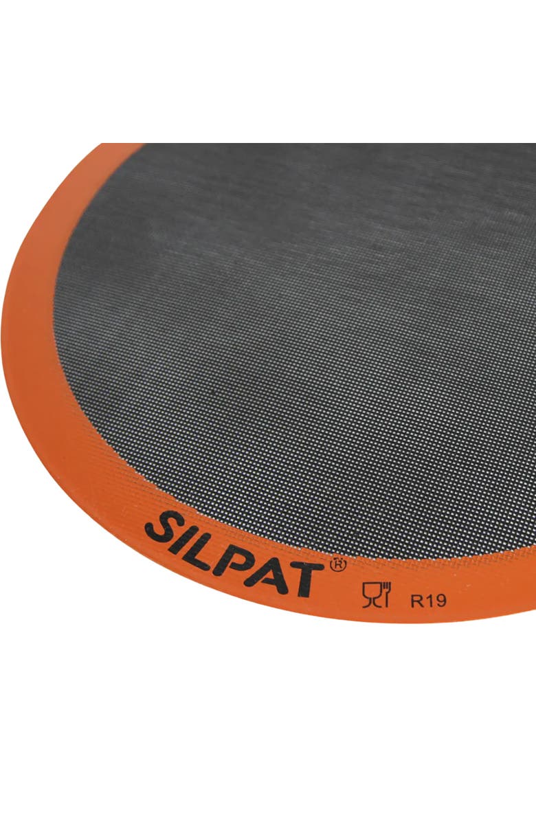 Silpat Perfect Pizza Non-Stick Silicone Baking Mat, 16-Inch, Round, Alternate, color, Orange
