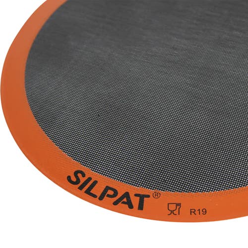 Silpat Perfect Pizza Non-stick Silicone Baking Mat, 16-inch, Round In Gray