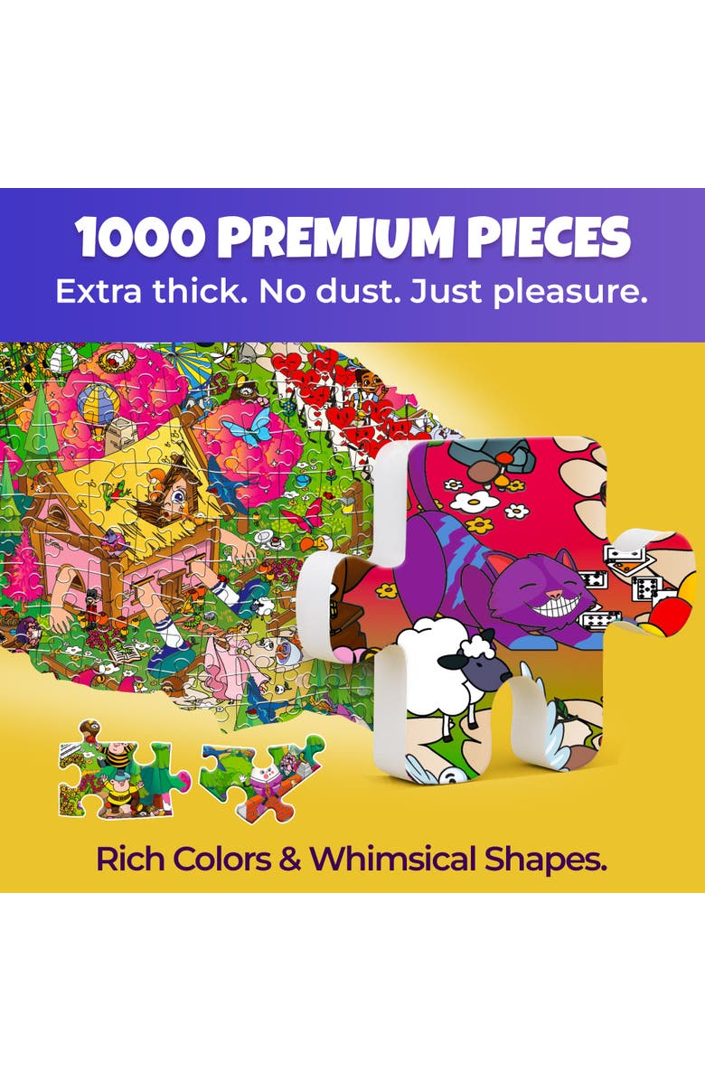 Quokka 1000 Piece Jigsaw Puzzle for Adults - Alice in Wonderland, Red Riding Hood & Emerald Kingdom, Alternate, color, Alice
