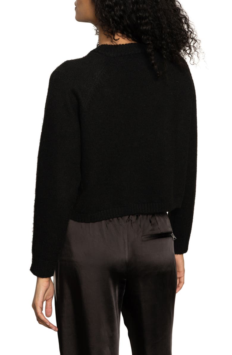 Sanctuary Zip It Sweater, Alternate, color, Black