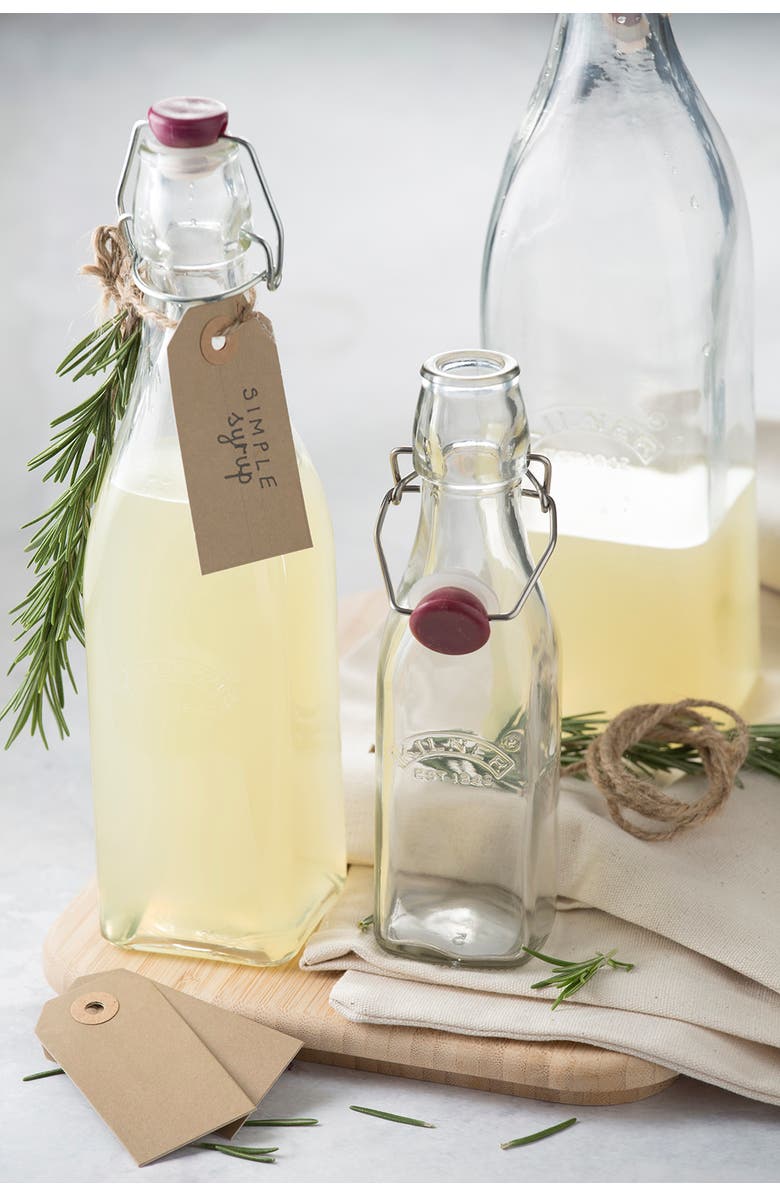 Kilner Square Swing Top Bottle, 9 Ounce, Alternate, color, Clear