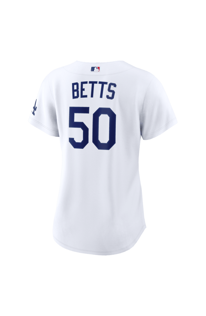 Nike Women's  Nike Mookie Betts White Los Angeles Dodgers Home Stadium Jersey, Alternate, color, White