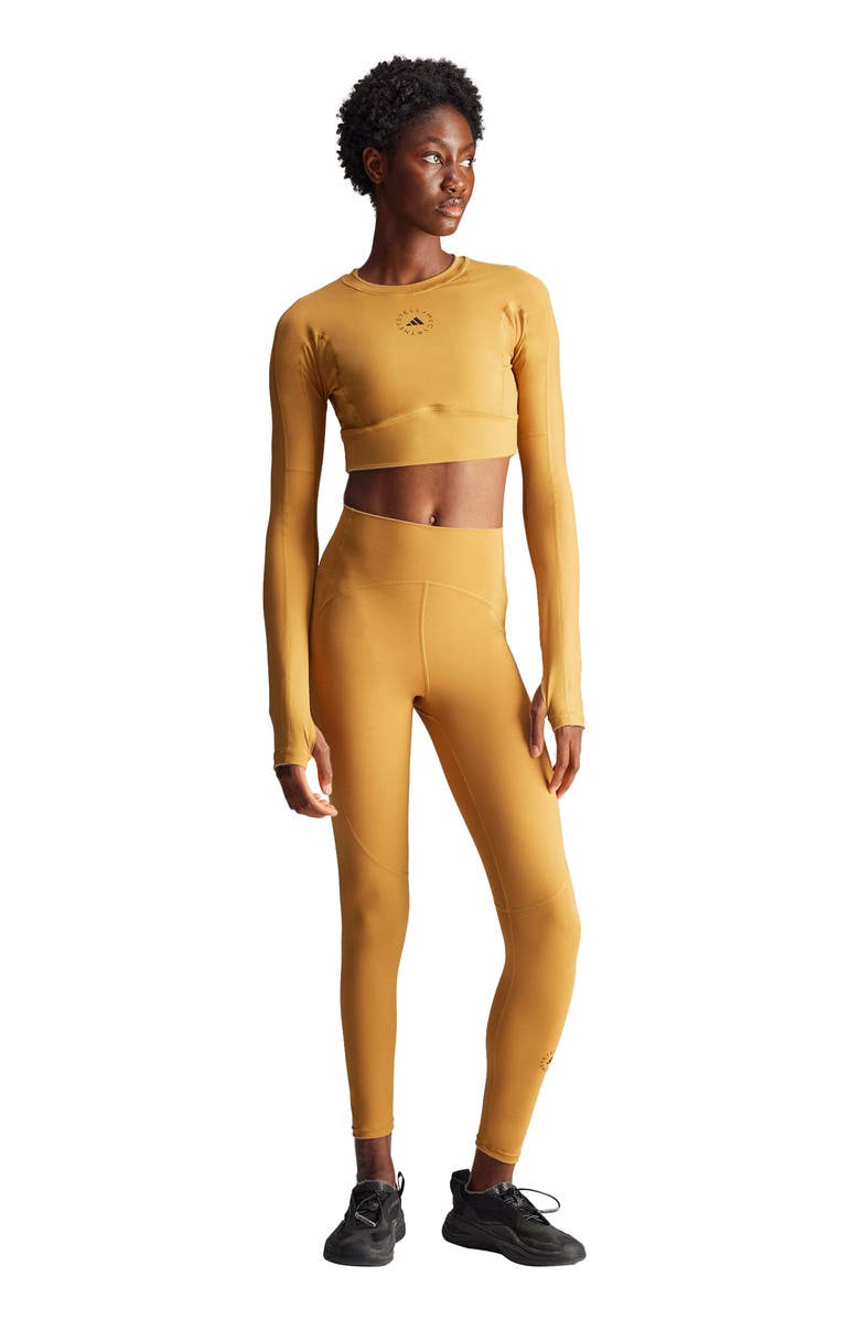 adidas by Stella McCartney Truestrength Yoga 7/8 Leggings, Alternate, color, Desert Dune