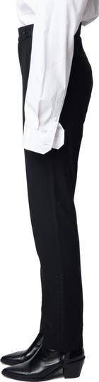Zadig & Voltaire Panny Crystal Stripe Straight Leg Pants