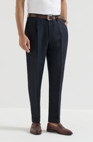 Brunello Cucinelli Gabardine garment dyed trousers