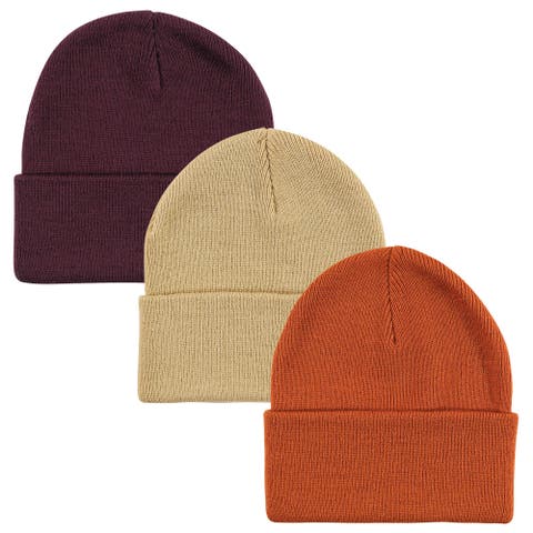 Knitted Fold-Over Beanies