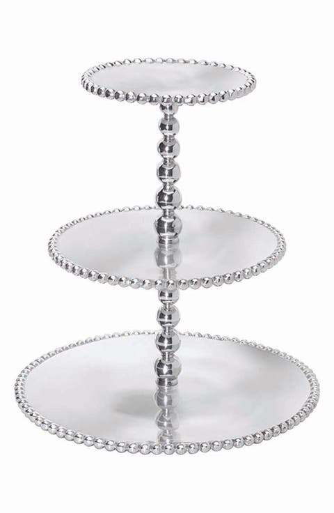 String of Pearls Tiered Cupcake Stand