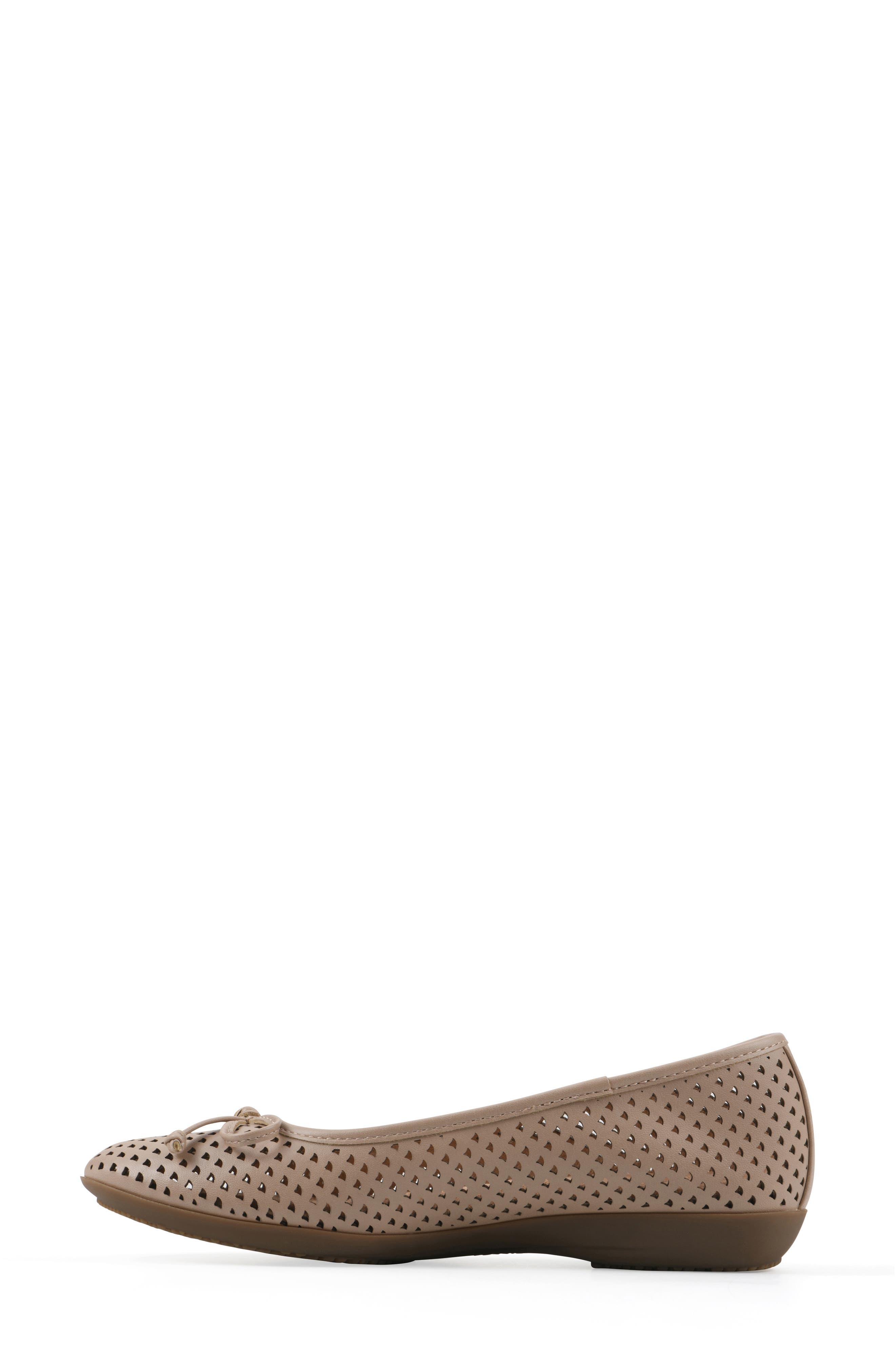 Carris Perforated Flat, Alternate, color, NATURAL/ SMOOTH