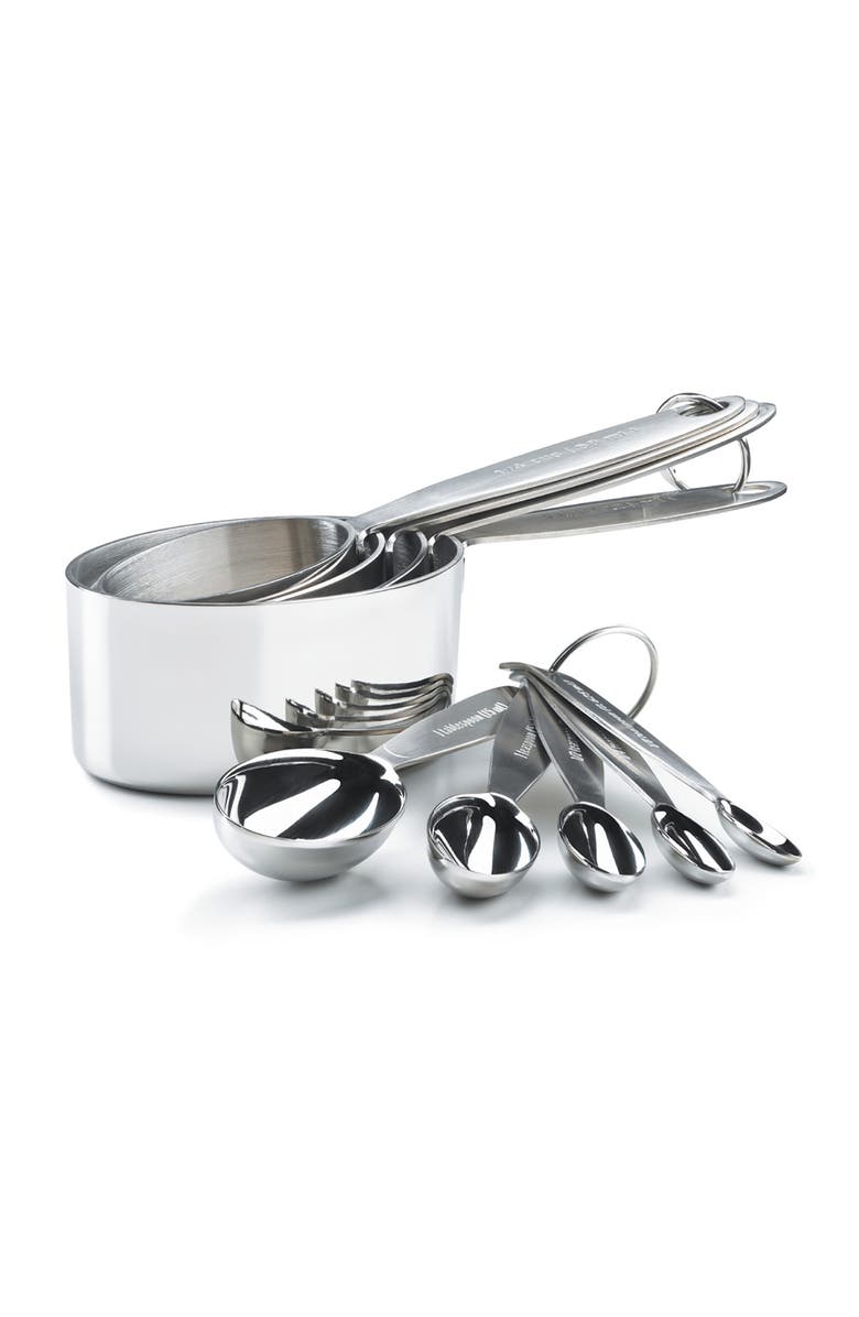 CUISIPRO Stainless Steel Measuring Cup & Spoon Set, Main, color,