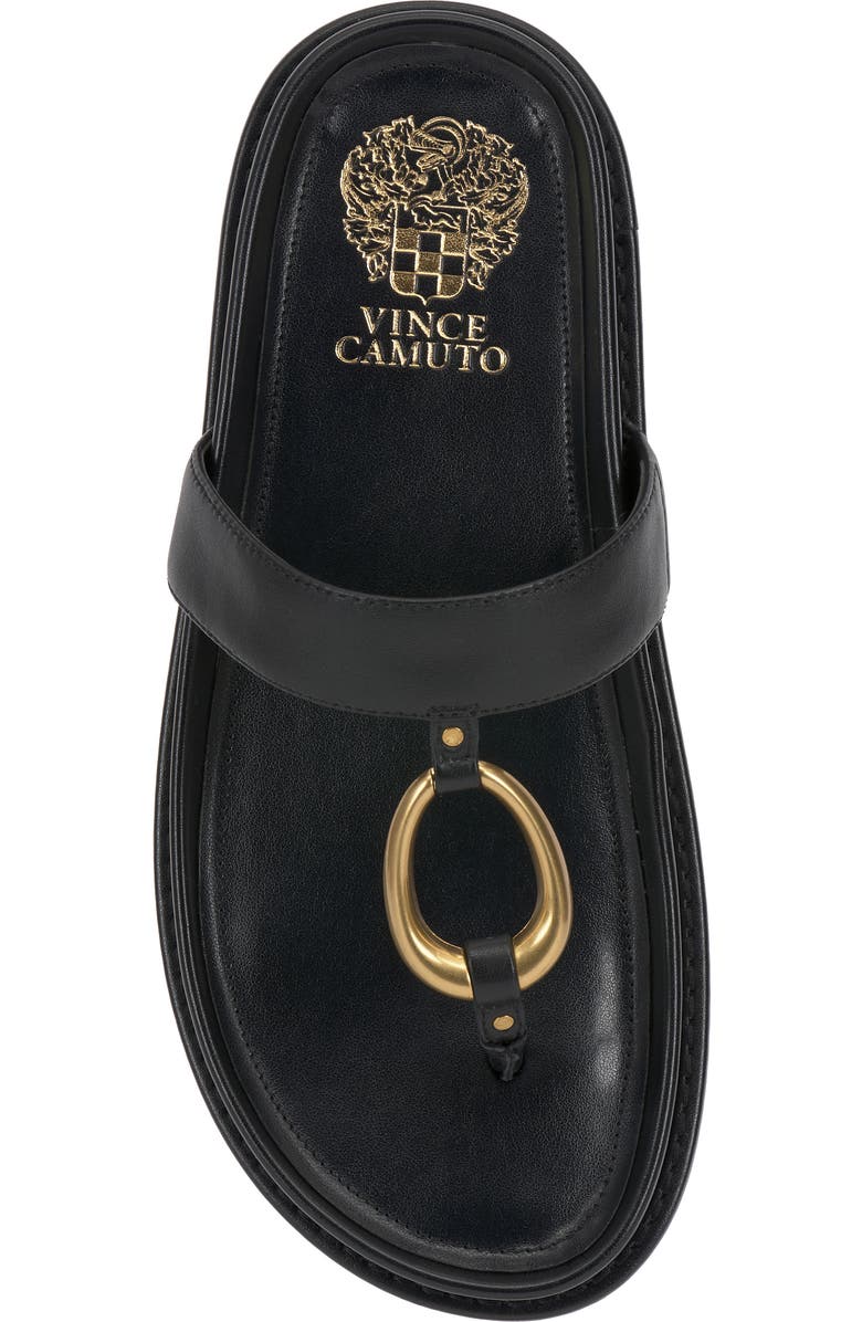 Vince Camuto Genri Flip Flop, Alternate, color, Black Deluxe Nappa Le