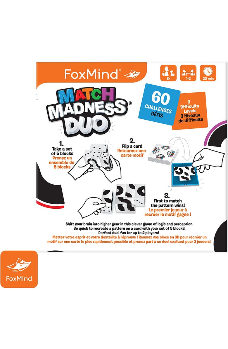 FoxMind Match Madness Duo Matching Game, Ages 8+, Alternate, color,