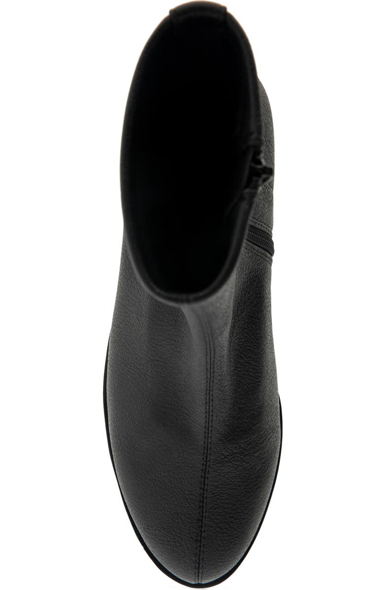 Aerosoles Binnie Wedge Bootie, Alternate, color, Black Stretch Pebbled Faux