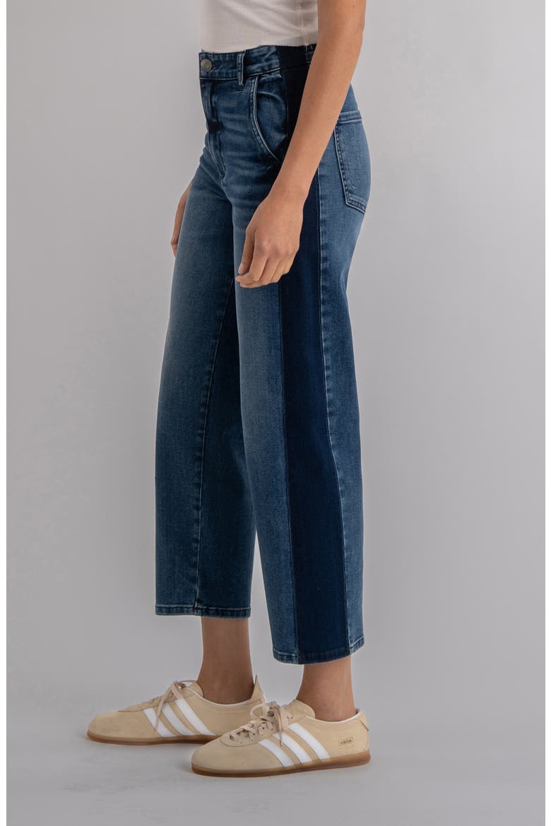 Ashton High Waist Crop Barrel Jeans, Alternate, color, POWER