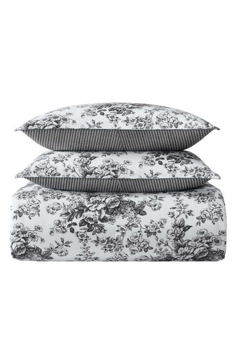 Toile Delight Cotton Comforter & Sham Set