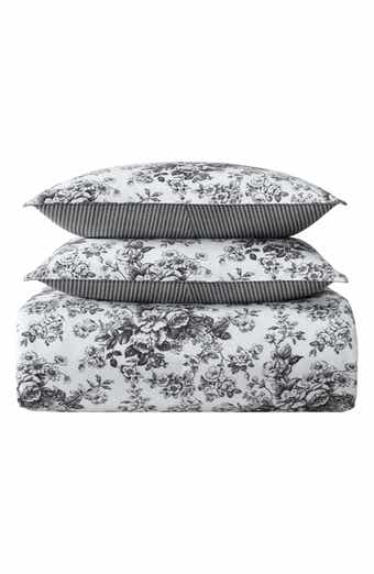 Laura Ashley Toile Delight Cotton Comforter & Sham Set