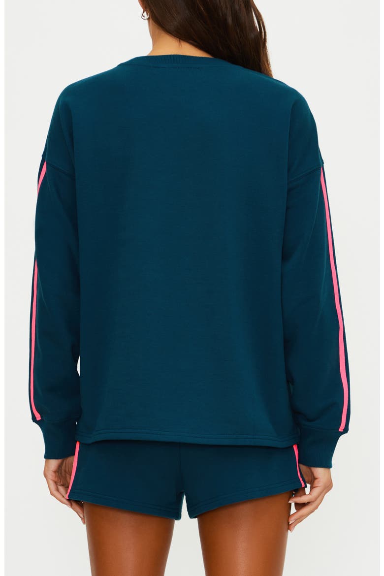 Cyra Crewneck Cotton Sweatshirt, Alternate, color, SEASHELL