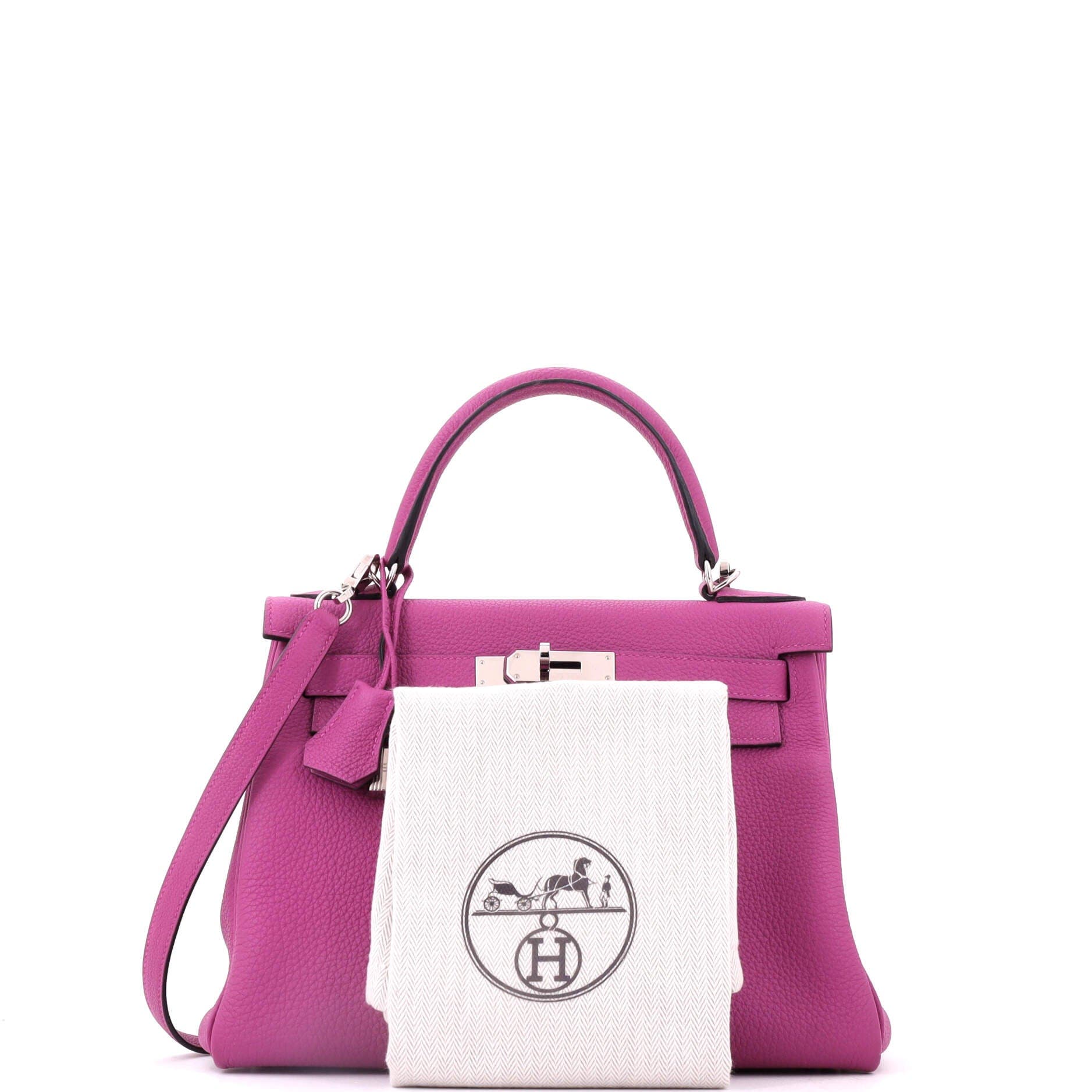 Kelly Handbag Pink Togo with Palladium Hardware 28, Alternate, color, Pink